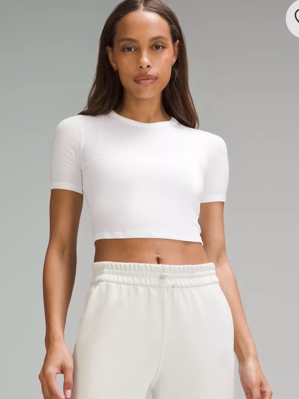 Lululemon Hold Tight Straight-Hem Cropped T-Shirt